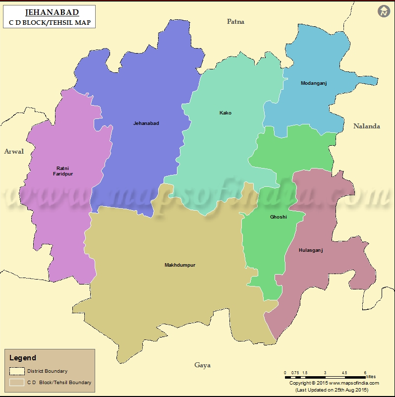 जहानाबाद map