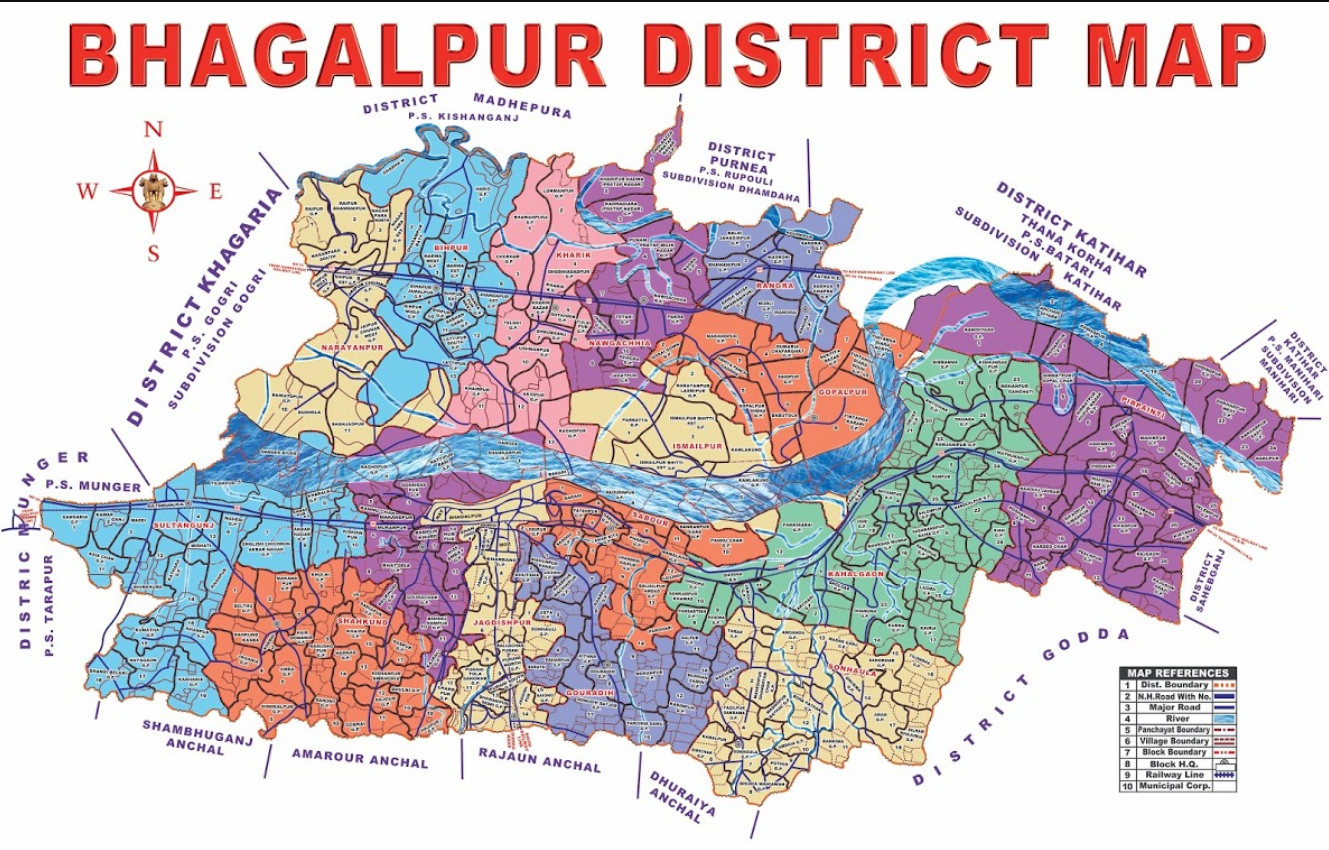 भागलपुर map